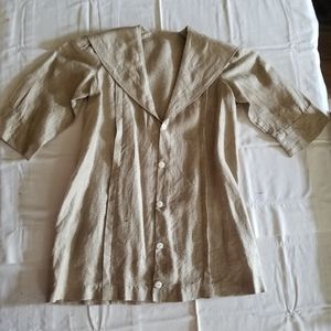 Vintage Linen Girls Blouse